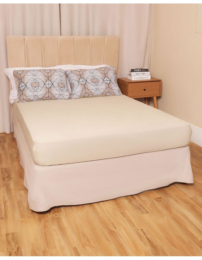 Jg-De-Cama-Cs-Slim-3-Pcs-Etnico---Bege-Listrado