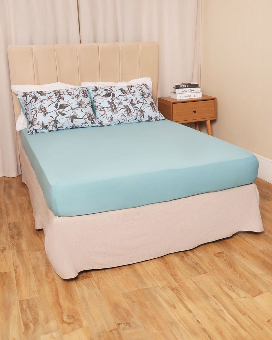 Jg-De-Cama-Cs-Slim-3-Pcs-Romantico---Azul-Floral