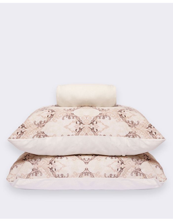 Jg-De-Cama-Cs-Slim-3-Pcs-Etnico---Bege-Floral