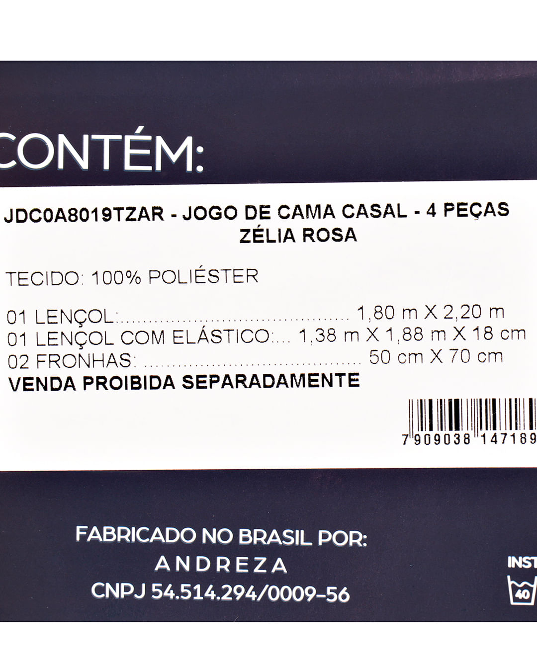 Jogo-De-Cama-Casal-Zelia--4-Pc---Estampado-Outros