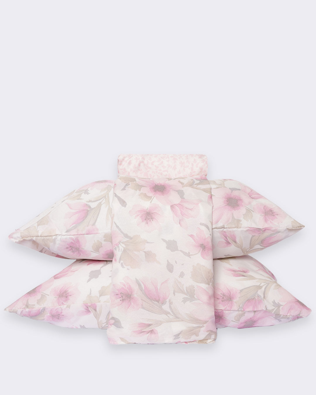 Jogo-De-Cama-Casal-Tropic-Flower--4pcs---Rosa-Medio