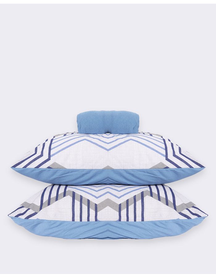 Jg-De-Cama-Cs-Slim-3-Pcs-Moderno---Azul-Listrado