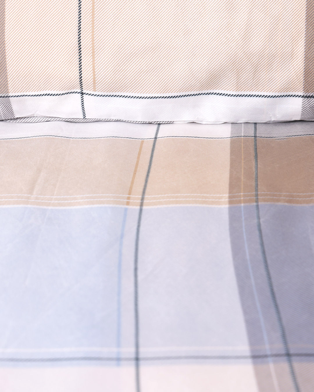 Jg-De-Cama-Casal-3-Pcs-Moderno---Azul-Listrado