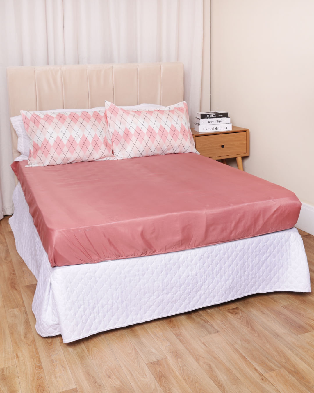Jg-De-Cama-Casal-3-Pcs-Moderno-Ver-25---Rosa-Outros