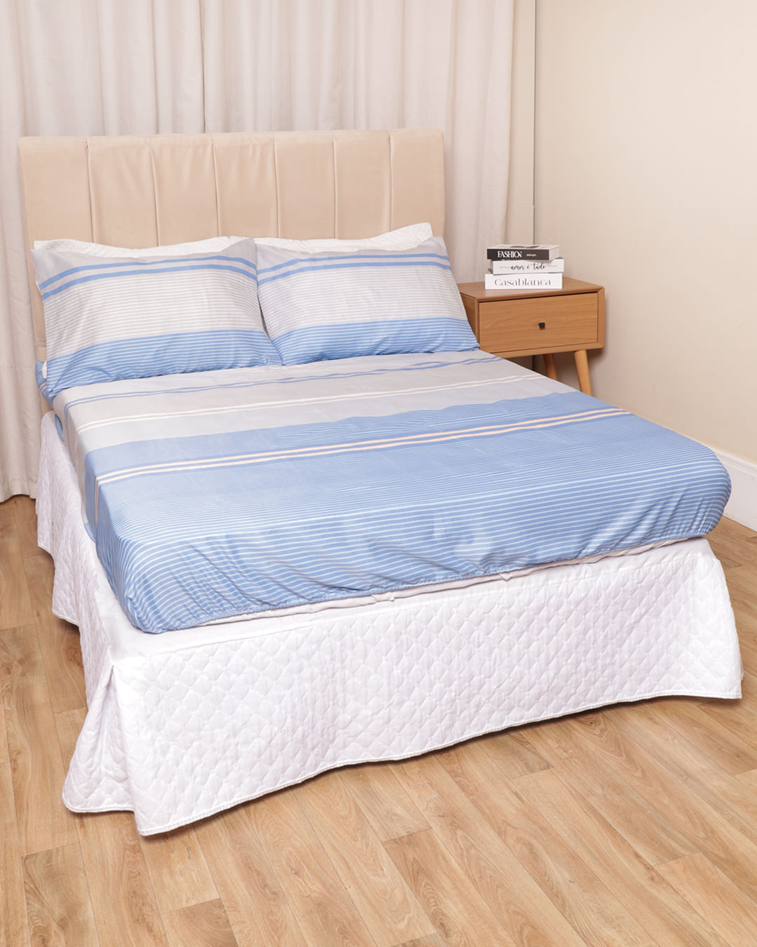 Jg-De-Cama-Casal-3-Pcs-Etnico-Ver-25---Azul-Listrado
