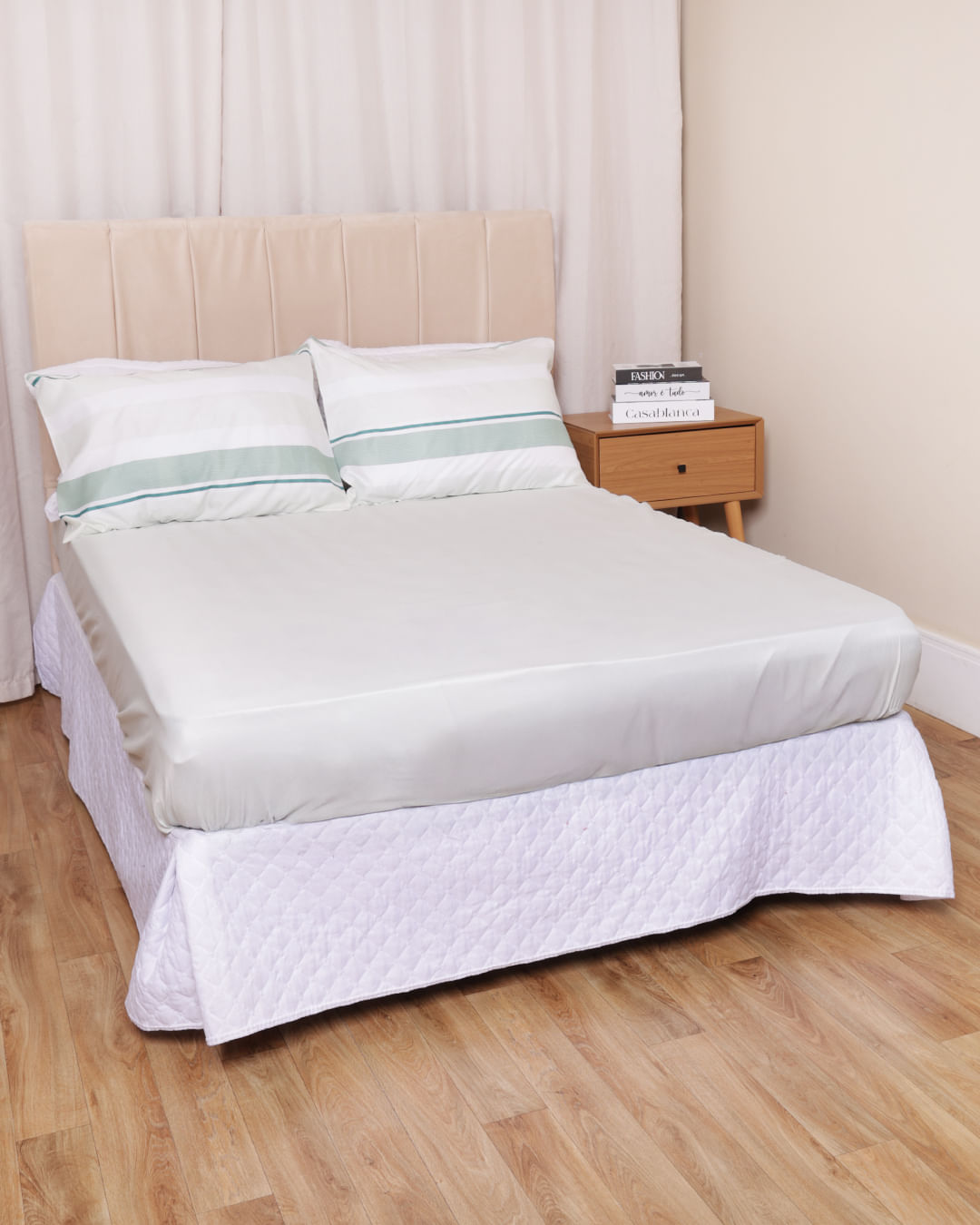 Jg-De-Cama-Casal-3-Pcs-Moderno-Ver-25---Verde-Listrado