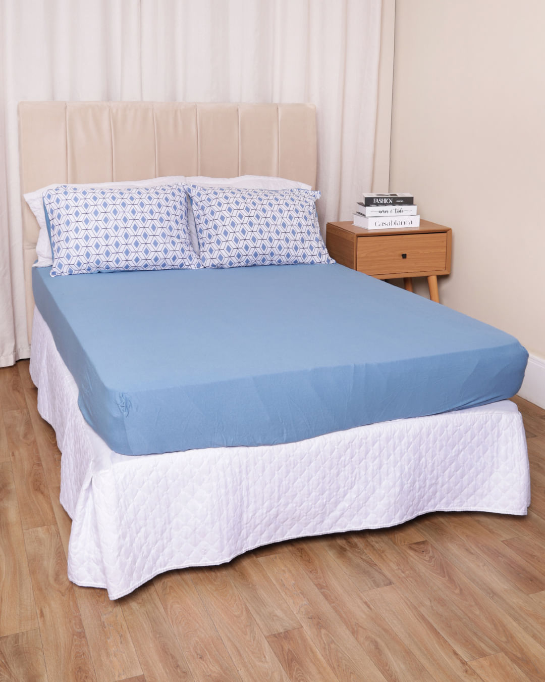 Jg-De-Cama-Cs-Slim-3-Pcs-Moderno---Azul-Geometrico