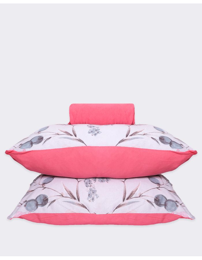 Jg-De-Cama-Cs-Slim-3-Pcs-Romantico---Rosa-Floral