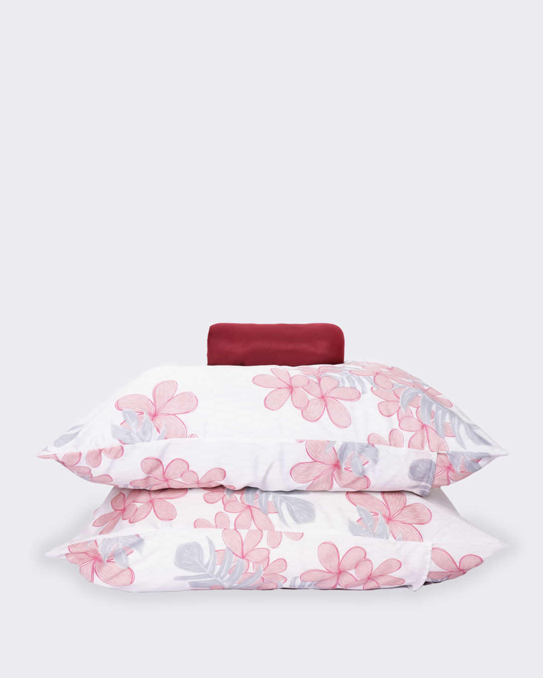 Jg-De-Cama-Cs-3-Pcs-Romantico-Inv24---Vinho-Floral
