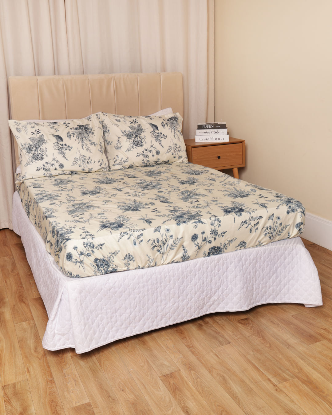 Jg-De-Cama-Cs-3-Pcs-Romantico-Inv24---Amarelo-Outros