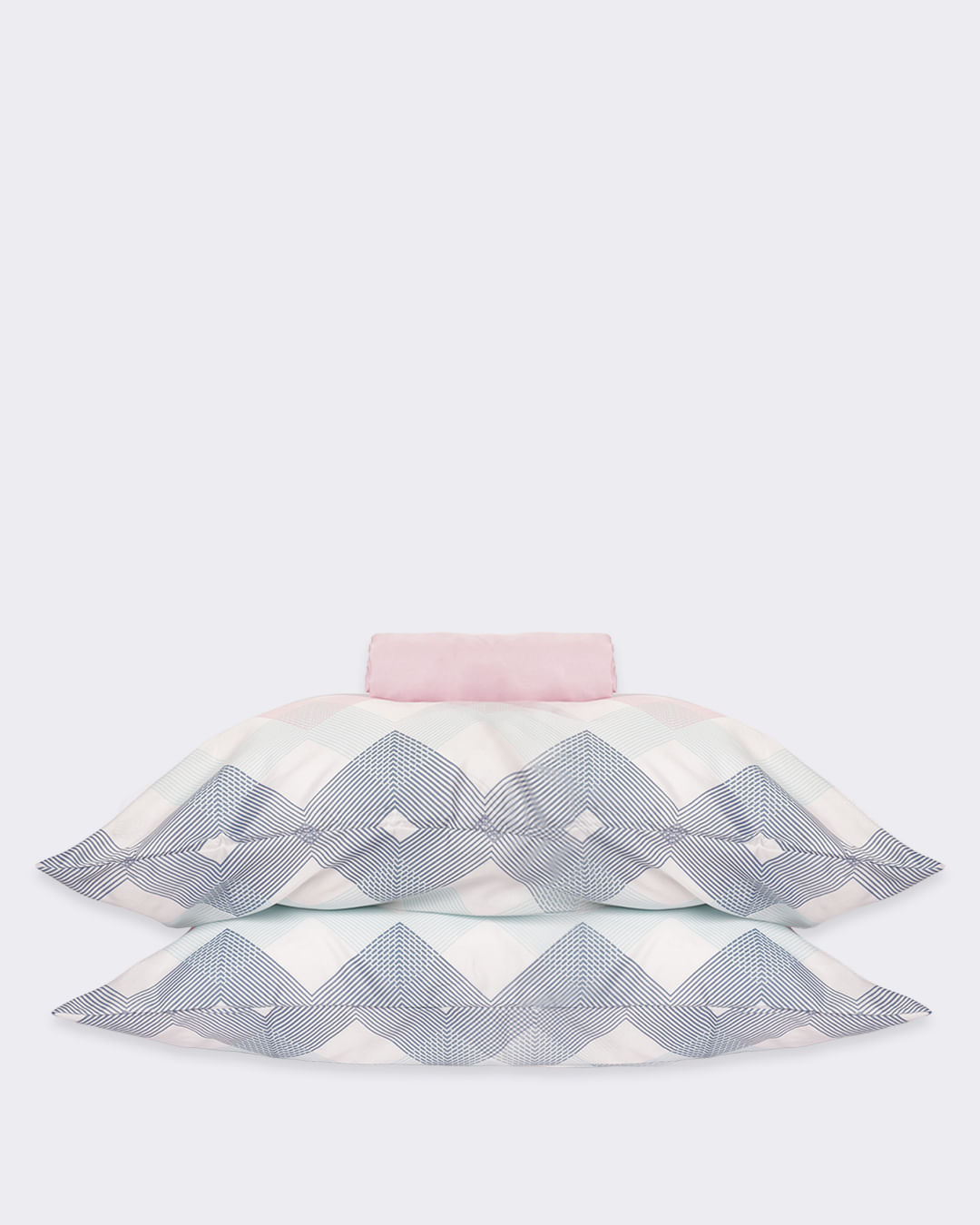 Jogo-De-Cama-Casal-3-Pcs-Etnico-Inv-25---Rosa-Geometrico