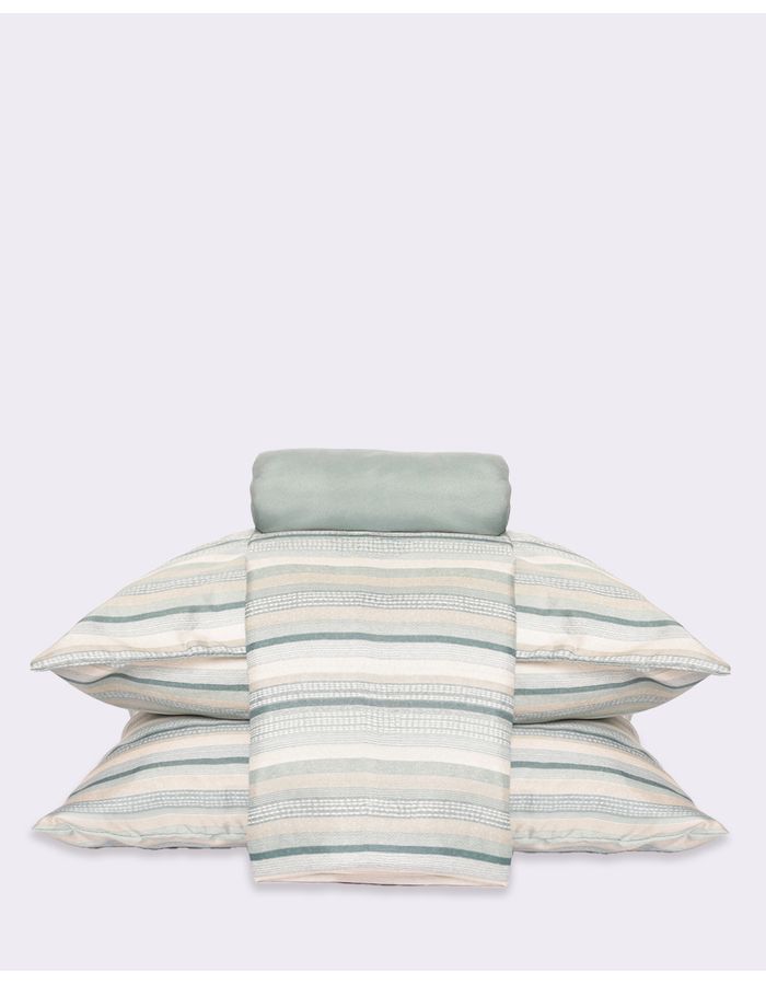 Jogo-De-Cama-Casal-Capri-Sor-4-Pc---Verde-Listrado