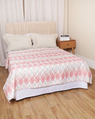 Colcha-Casal-Com-Vies-Etnico-Ver-25---Rosa-Geometrico