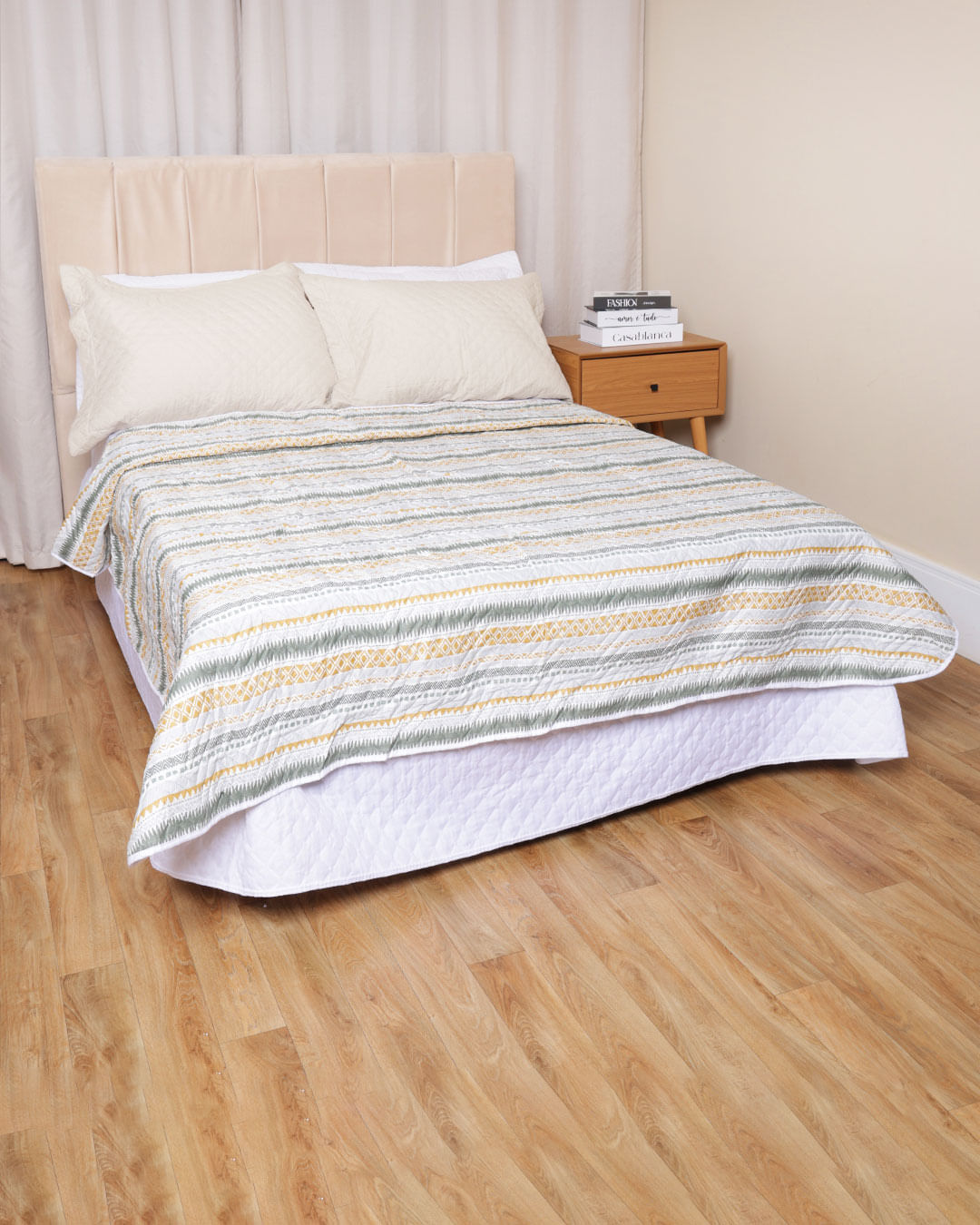 Colcha-Casal-Com-Vies-Moderno---Branco-Xadrez