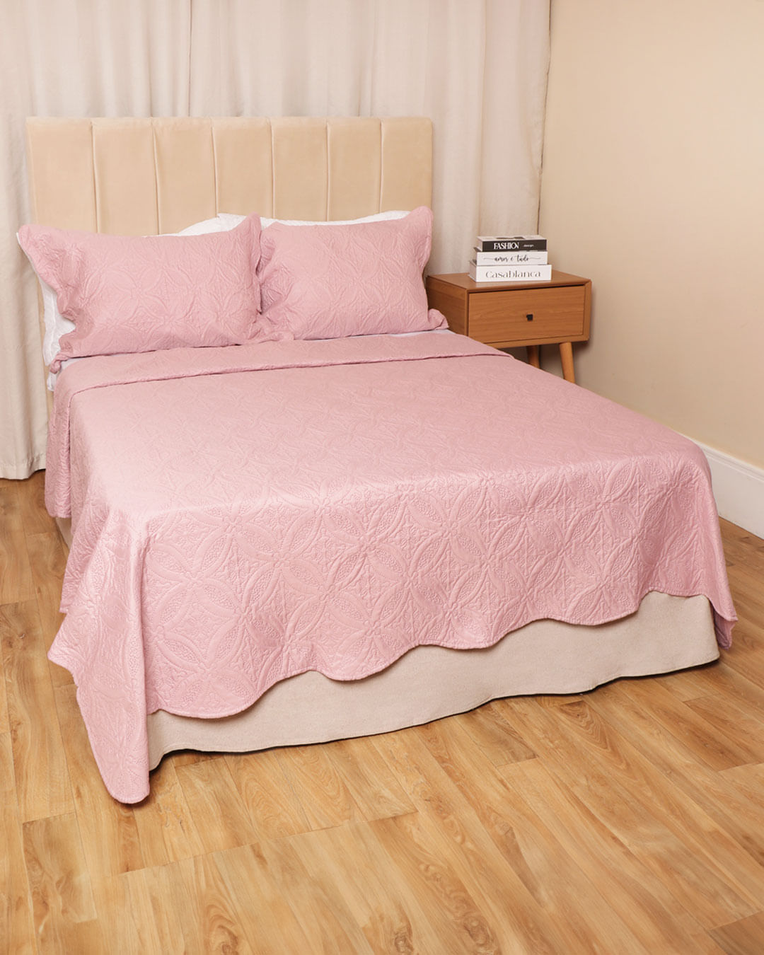 Kit-Colcha-King---Rosa-Medio