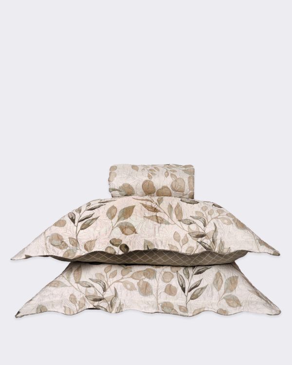 Kit Colcha King Plumagem 3 Peças Estampado Branca UN