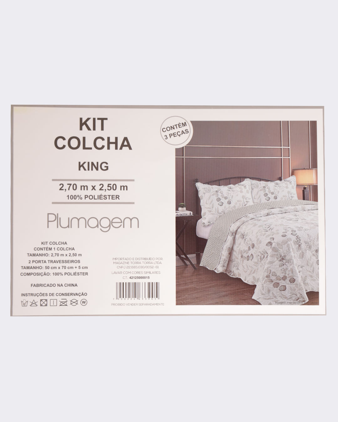 Kit-Colcha-King-Bouti-Emb-1-25---Branco-Floral