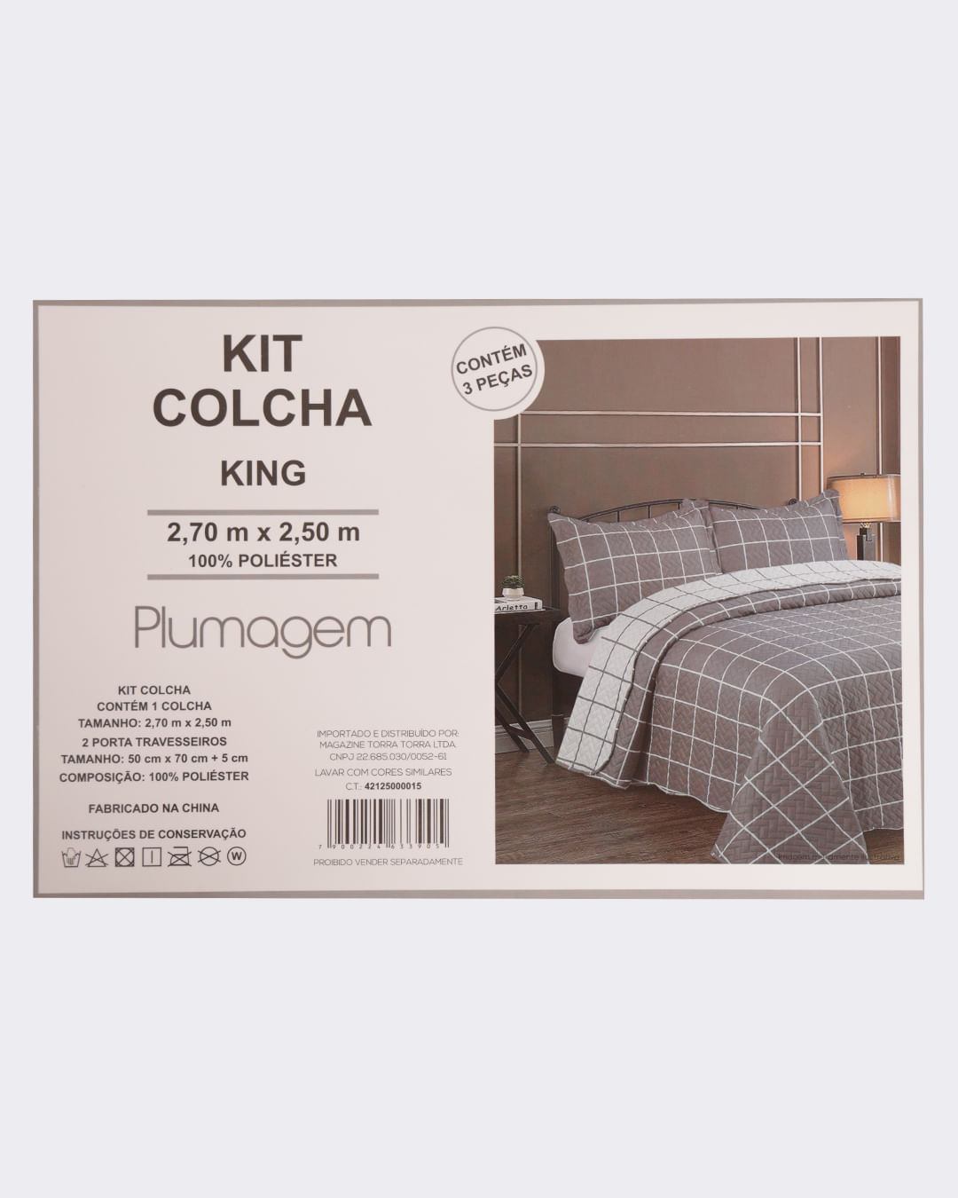 Kit-Colcha-King-Bouti-Emb-1-25---Marrom-Escuro