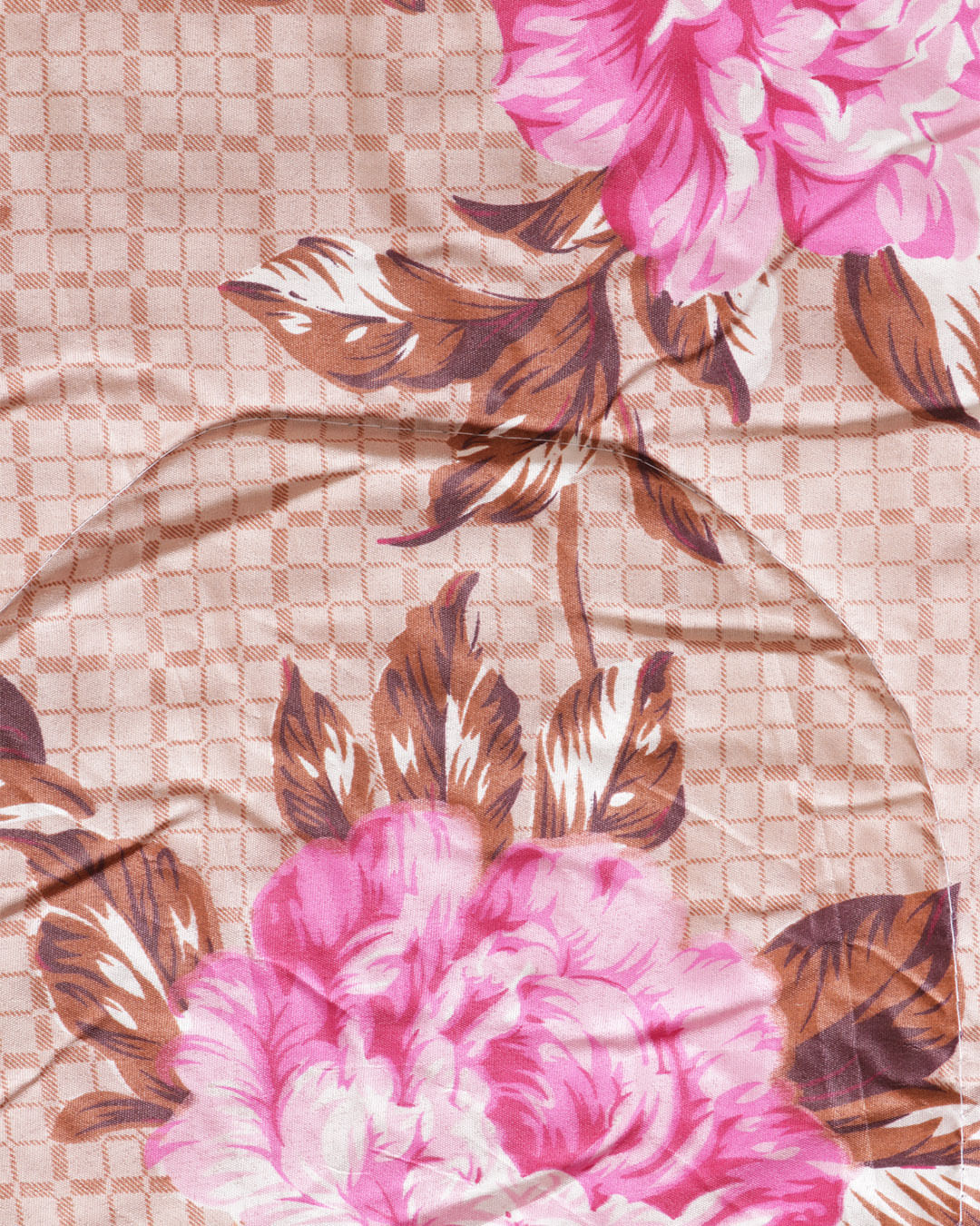 Edredom-Casal--Romantico-Ver-25---Marrom-Floral