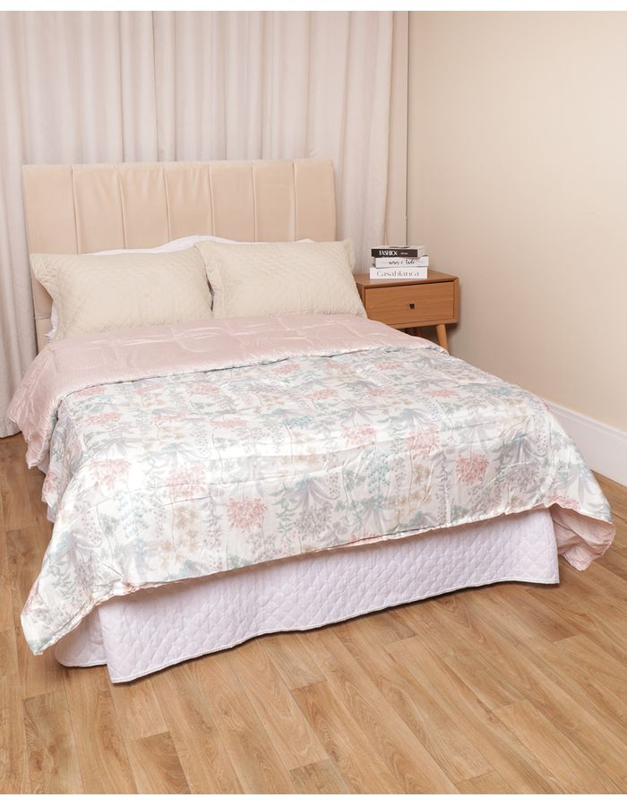 Edredom-Df-Queen-Amarilis-Flowers---Azul