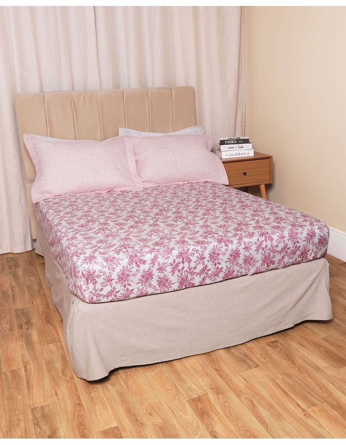 Lencol-Avulso-Queen-C-Elast-Romantico---Rosa-Medio