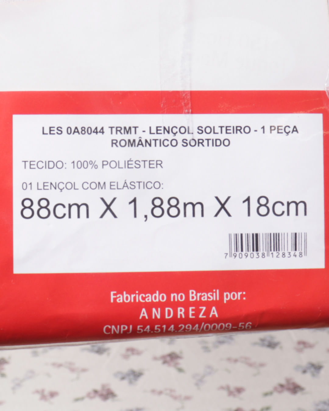 Lencol-Solteiro-C-Elast-Romantico-Sorti---Cinza-Floral