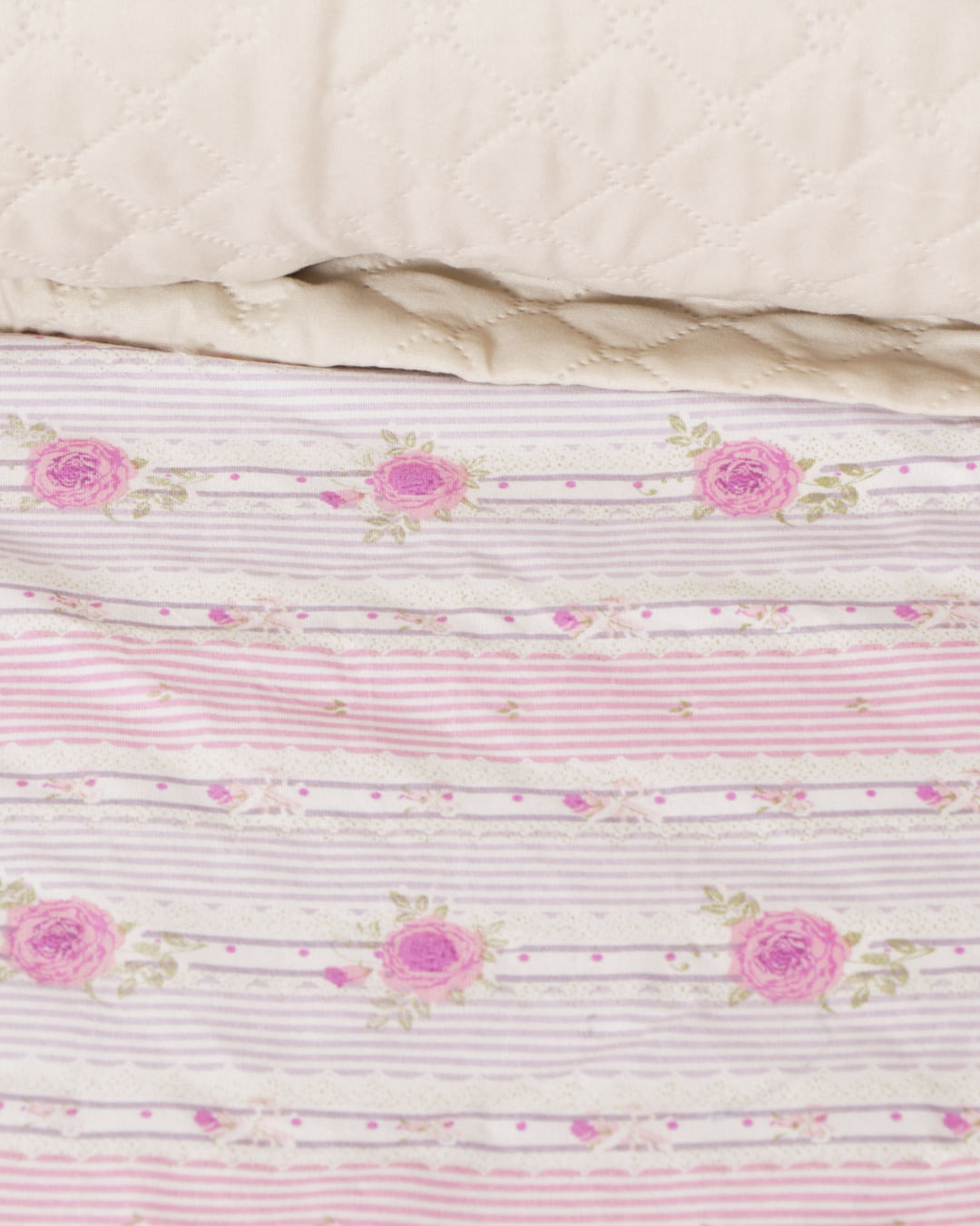 Lencol-Avulso-Solteiro-C-Elast-Romantic---Rosa-Xadrez