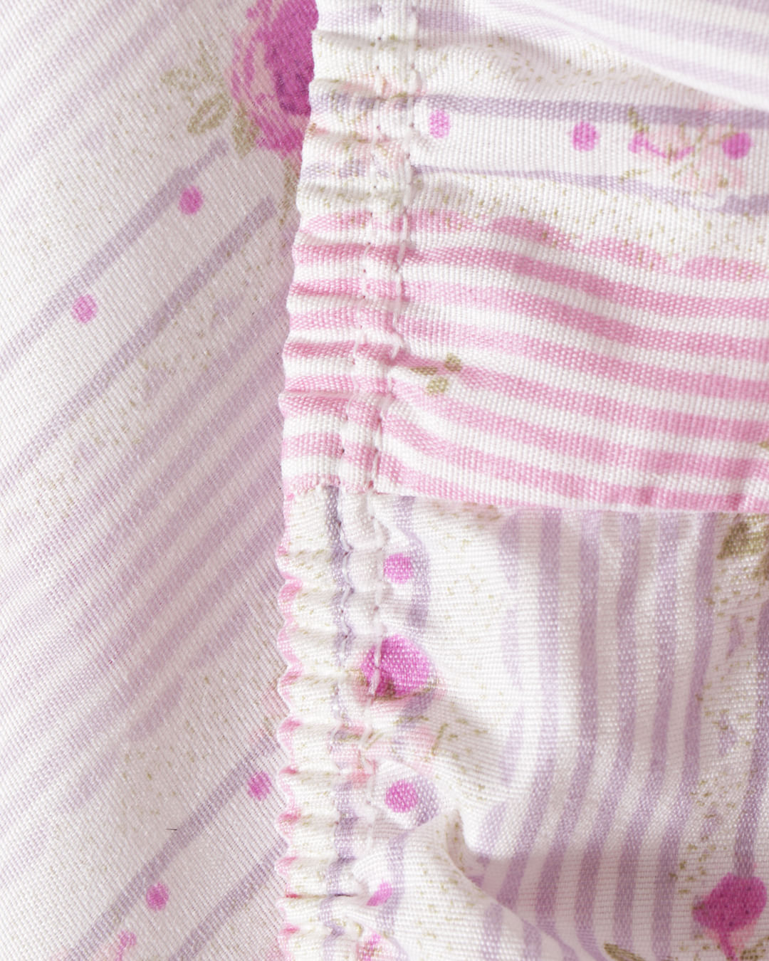 Lencol-Avulso-Solteiro-C-Elast-Romantic---Rosa-Xadrez