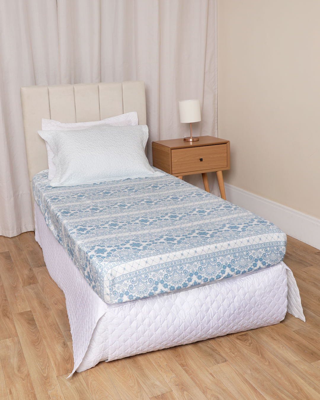 Lencol-Solteiro-C-Elast-Romantico-Sorti---Azul-Floral