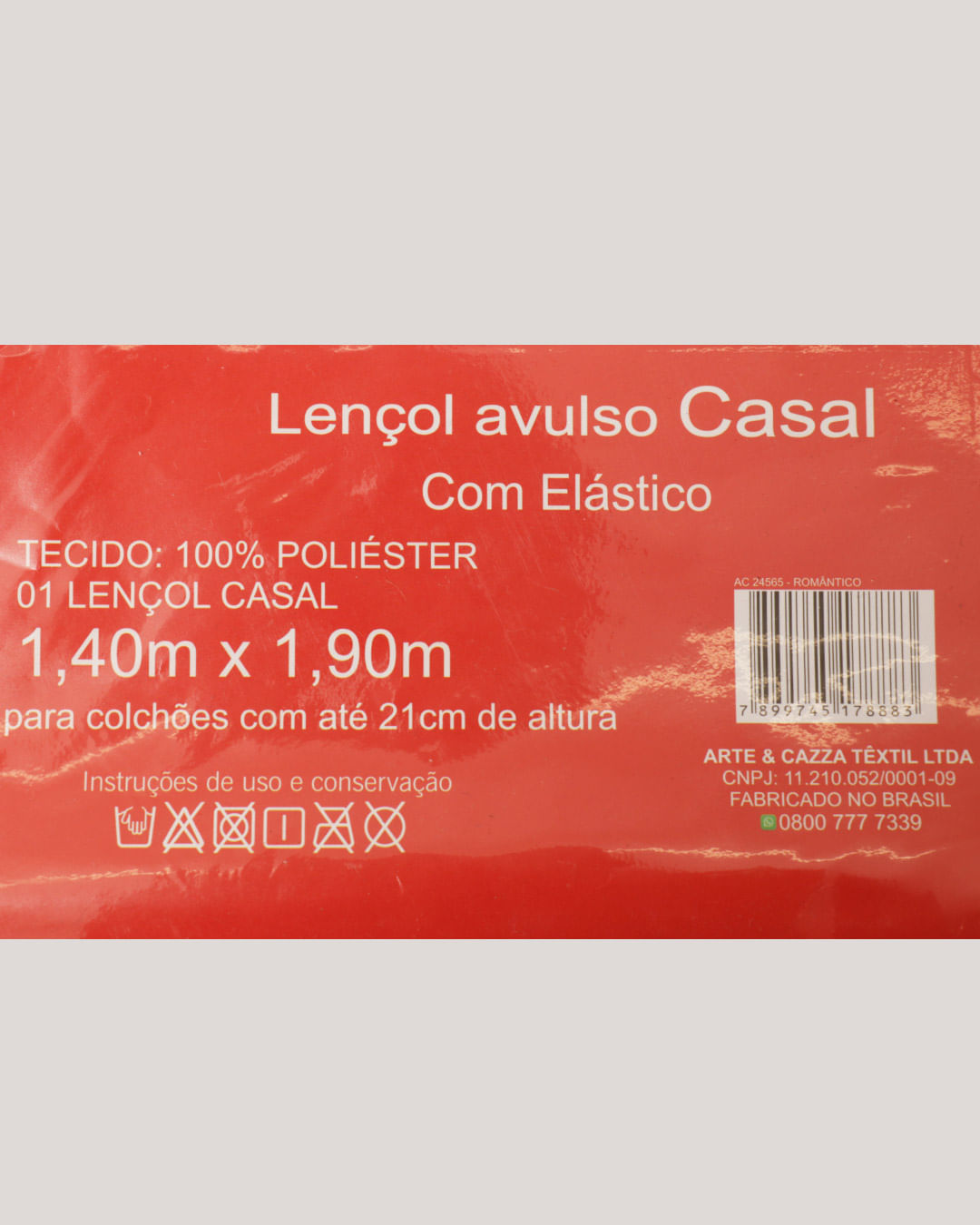 Lencol-Avulso-Casal-C-Elast-Romantico---Bege-Floral