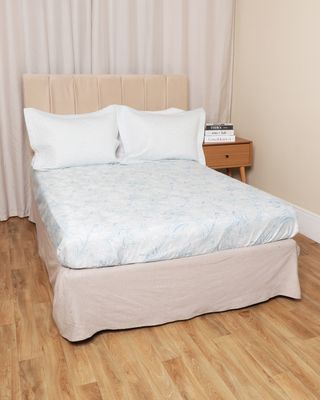 Lencol-Avulso-Casal-C-Elast-Romantico---Azul-Geometrico