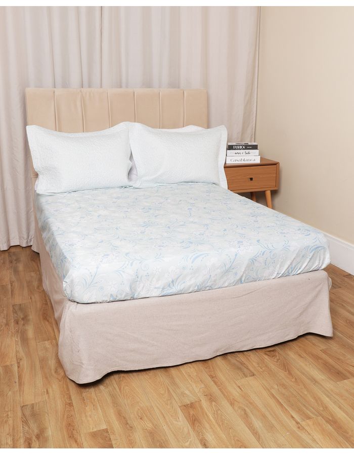 Lencol-Avulso-Casal-C-Elast-Romantico---Azul-Geometrico