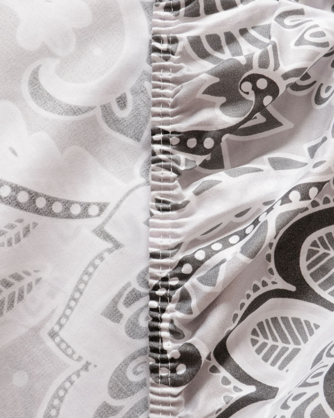 Lencol-Avulso-Casal-C-Elast-Etnico---Cinza-Floral