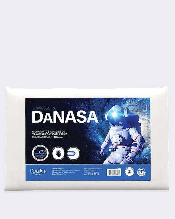 Travesseiro DaNasa Duoflex Viscoelástico Branco UN