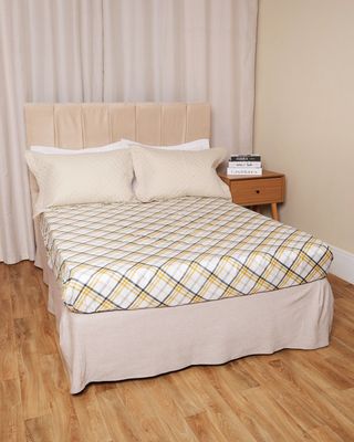 Lencol-Avulso-Queen-Celast-Moderno---Amarelo-Listrado