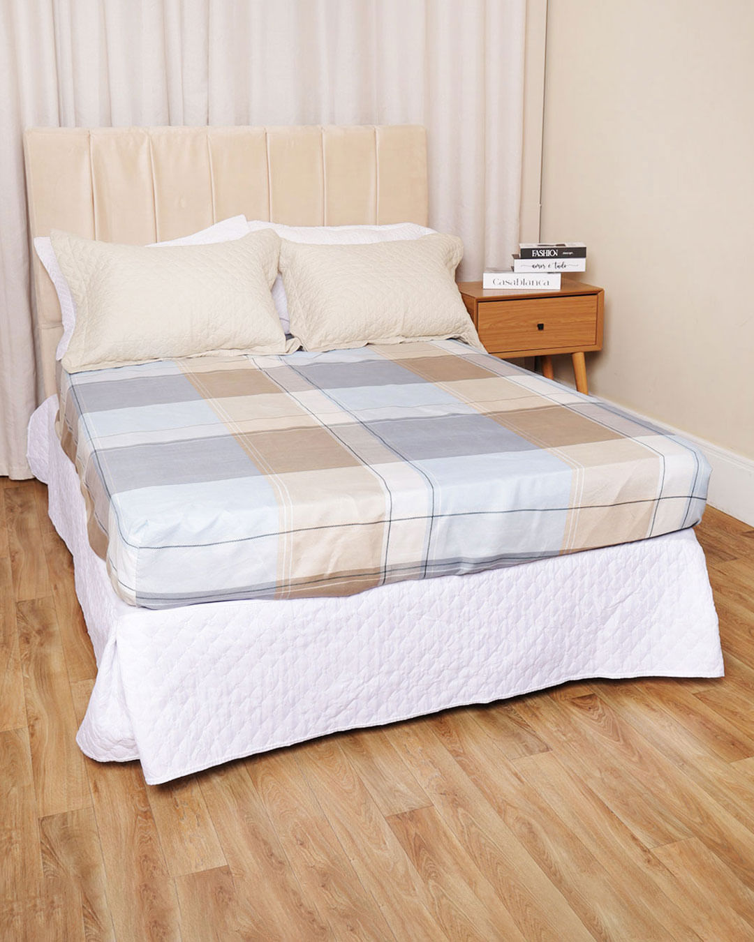 Lencol-Avulso-King-Microfibra-Moderno---Azul-Geometrico