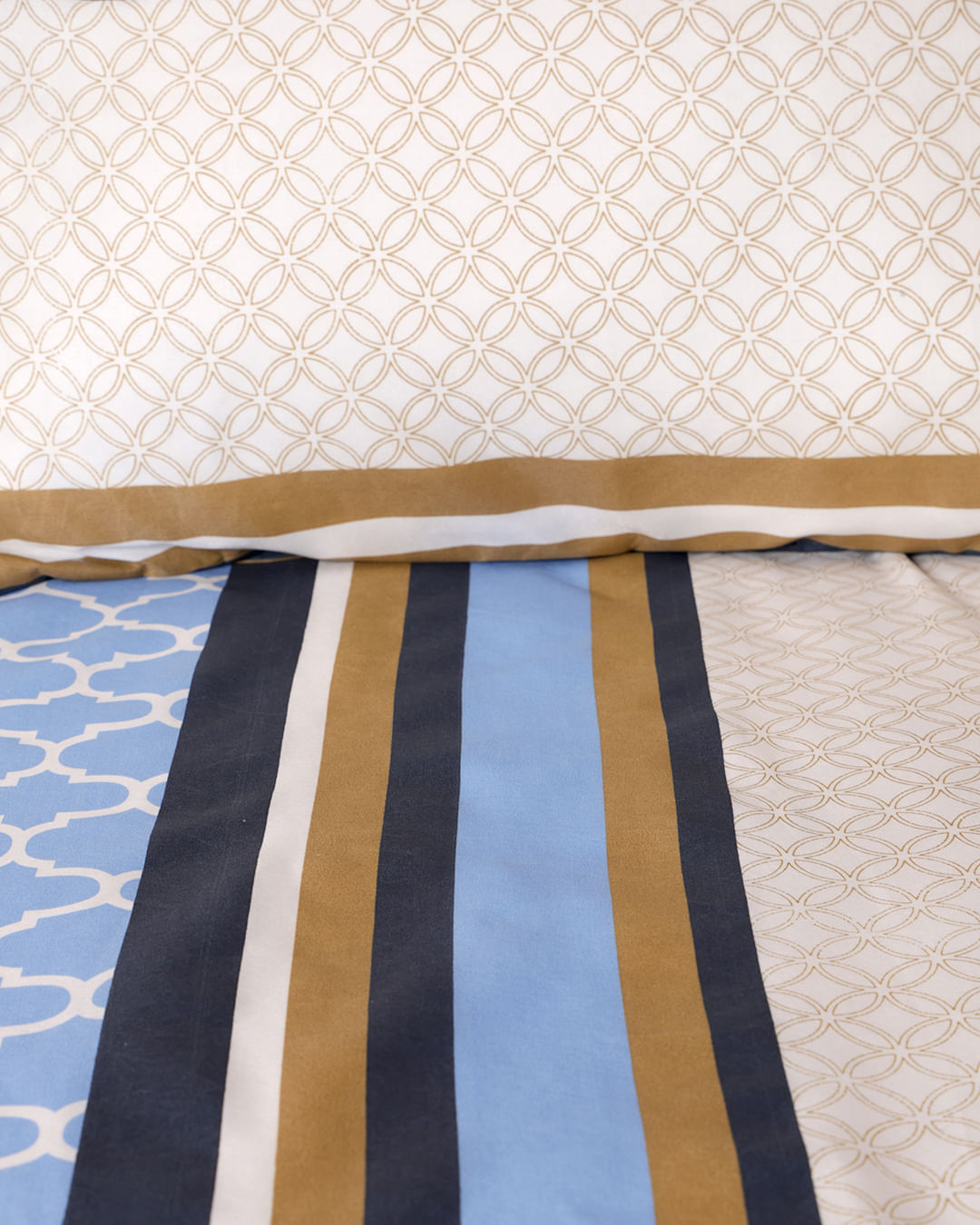 Jogo-De-Cama-Queen-3-Pcs-Sortido-Moderno---Bege-Geometrico