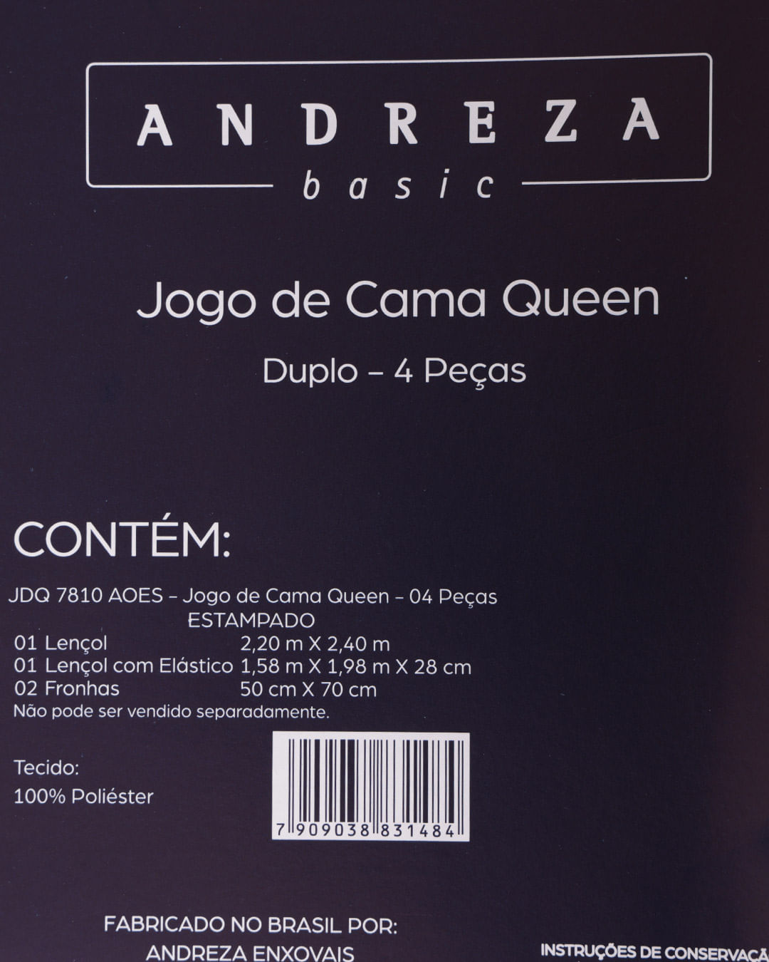 Jogo-De-Cama-Queen-–-4-Pecas---Cinza-Geometrico