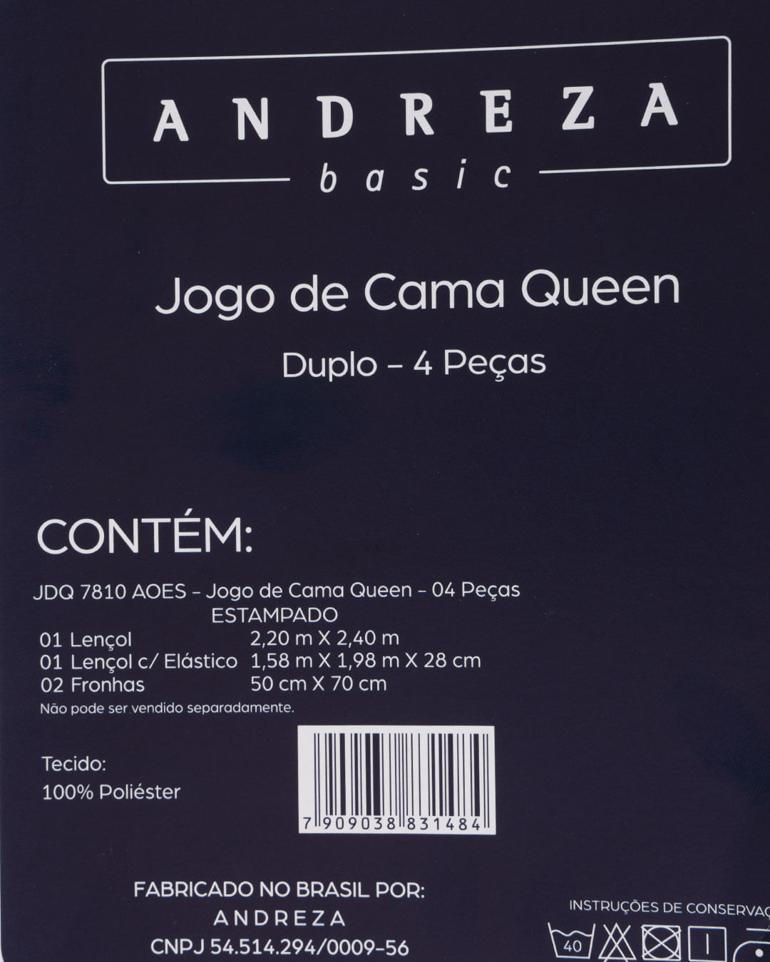 Jogo-De-Cama-Queen-–-4-Pecas---Verde-Geometrico