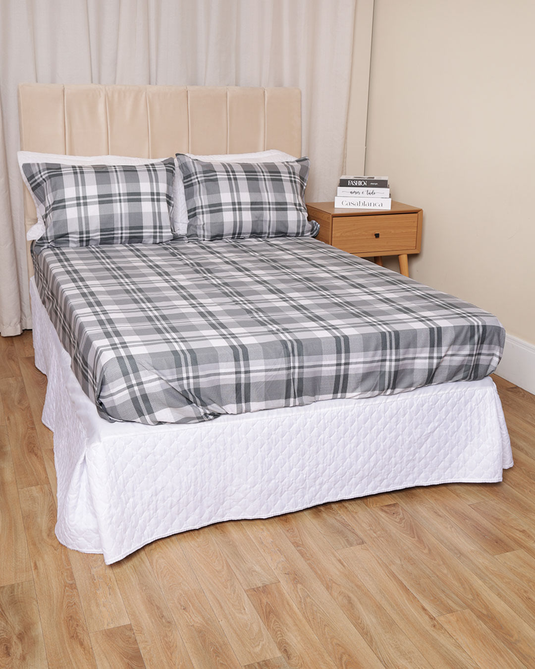 Jg-De-Cama-King-3-Pc-100-algodao-Est---Cinza-Xadrez