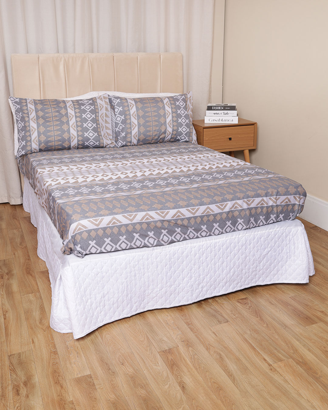 Jg-De-Cama-King-3-Pc-100-algodao-Est---Cinza-Geometrico