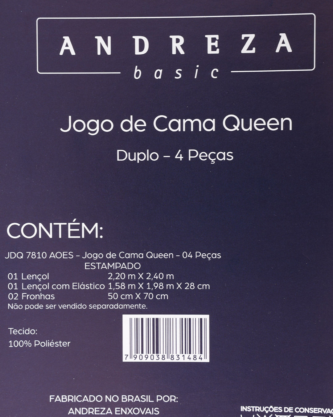 Jogo-De-Cama-Queen-–-4-Pecas---Verde-Outros