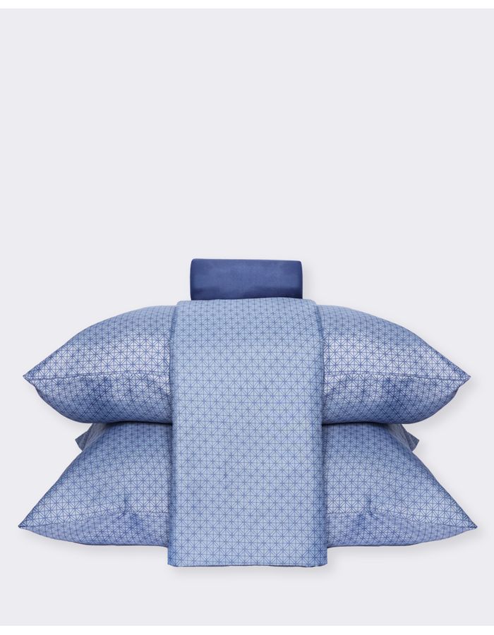Jg-De-Cama-Qs-Tex-Xadrez--F-Liso---Azul