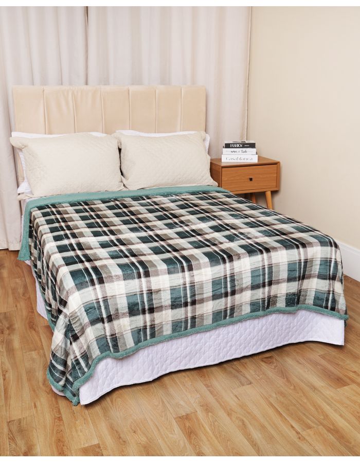Cobertor-Finlandia-180x220-Casal---Verde-Listrado