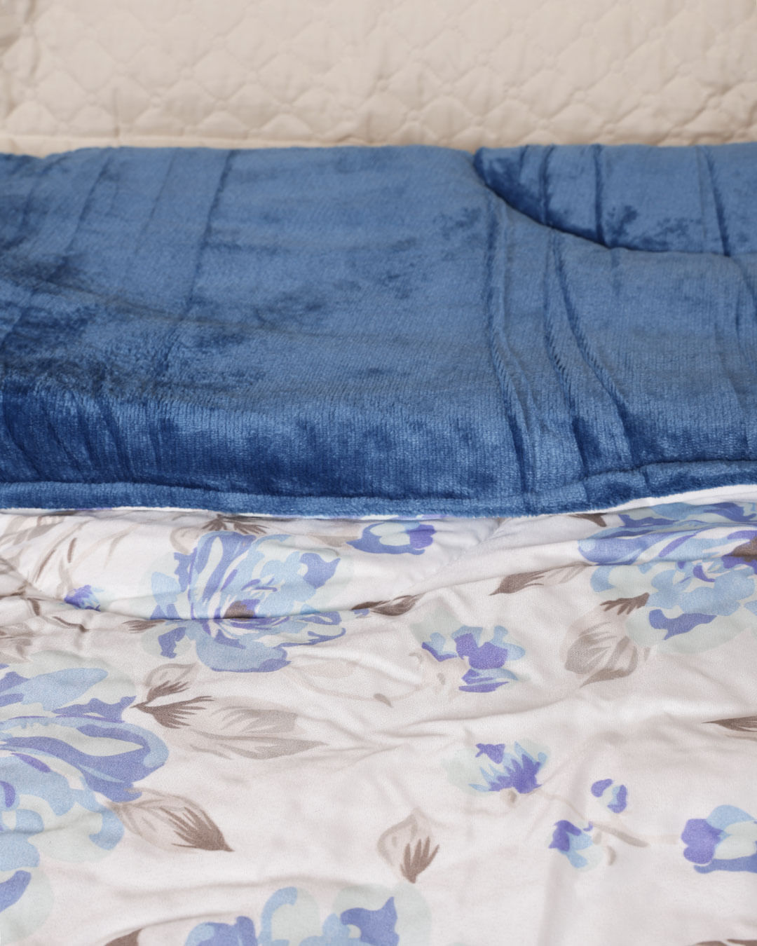 Coberdrom-Casal-190x220---Azul-Floral