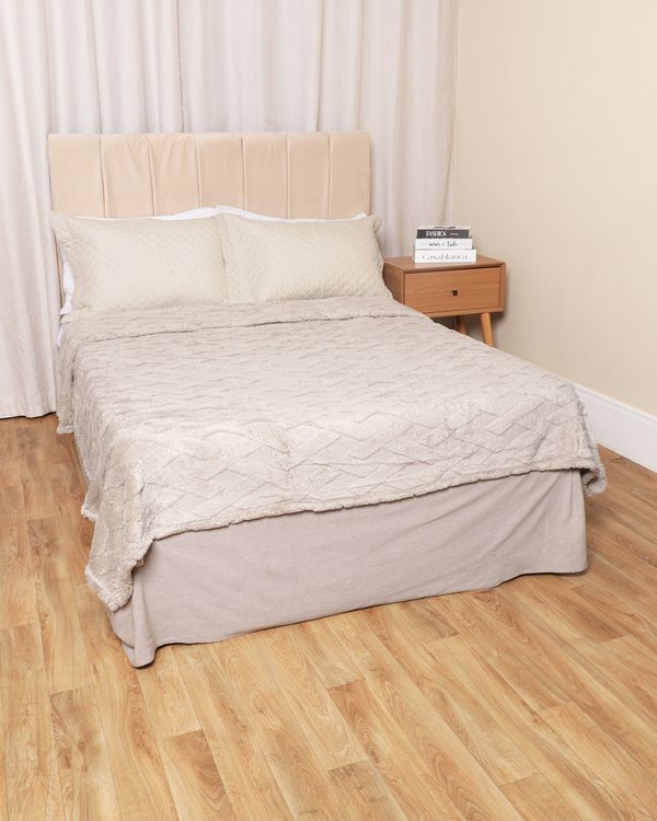 Cobertor King Corttex Dexter 240cm x 260cm Bege UN