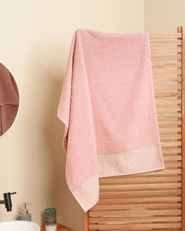 Toalha De Banho Atlântica 130cm x 70cm Zaya Rosa UN