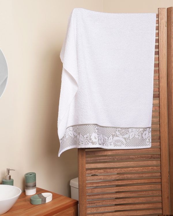 Toalha De Banho Atlântica 130cm x 70cm Zaya Off White UN