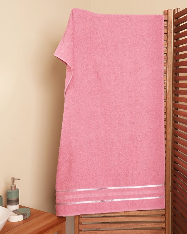 Toalha De Banho Atlântica 70cm x 125cm Joy Rosa UN
