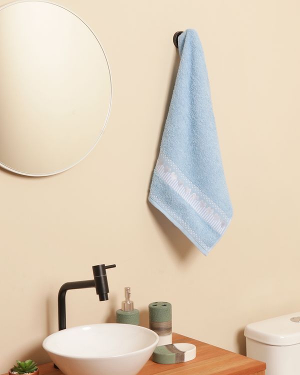 Toalha De Rosto Olinda 70cm x 50cm Amare Azul UN